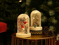 LED glass cover with xmas scene