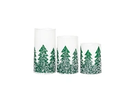 LED wax candle with decal