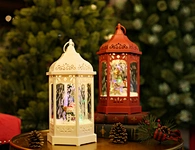 LED xmas snowing lantern