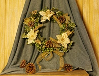 Christmas Wreath with LED light chain
