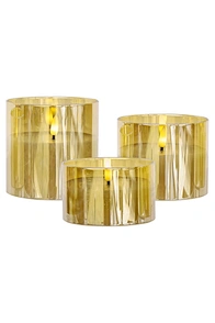 natural wax glass candle