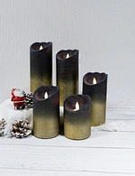 LED holiday swing wax candle