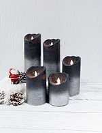 LED holiday swing wax candle