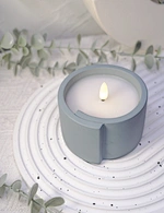 led light led candle night light cement light wax candle
