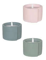 led light led candle night light cement light wax candle