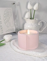 led light led candle night light cement light wax candle