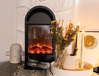 LED metal flameless fireplace