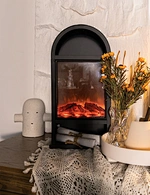 LED metal flameless fireplace