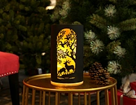 LED glass tube with string light