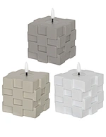 led light led candle night light cement light wax candle