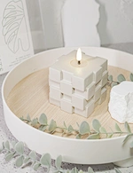 led light led candle night light cement light wax candle