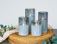 natural wax glass candle