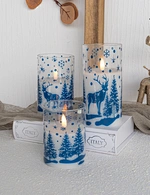 LED glass candle
