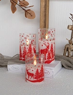 LED glass candle