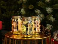 LED glass jar