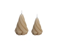 LED holiday 3D flame wax candle