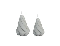 LED holiday 3D flame wax candle