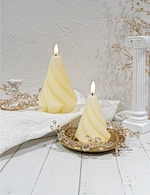 LED holiday 3D flame wax candle