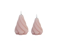 LED holiday 3D flame wax candle