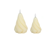 LED holiday 3D flame wax candle