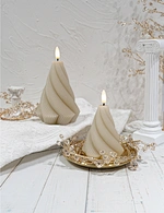LED holiday 3D flame wax candle