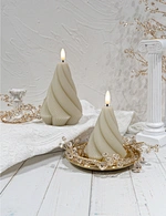 LED holiday 3D flame wax candle