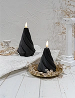 LED holiday 3D flame wax candle