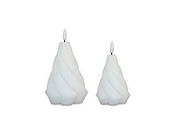 LED holiday 3D flame wax candle
