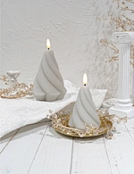 LED holiday 3D flame wax candle