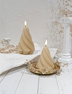 LED holiday 3D flame wax candle