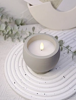 led flickering wax candle