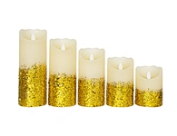 LED holiday swing wax candle