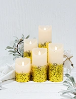 LED holiday swing wax candle