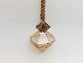 Led hanging glass decoration