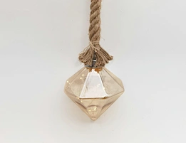 Led hanging glass decoration