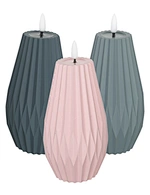 led light led candle night light cement light wax candle