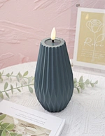 led light led candle night light cement light wax candle
