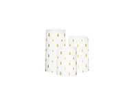 LED wax candle with decal