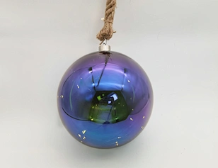 Led hanging glass decoration