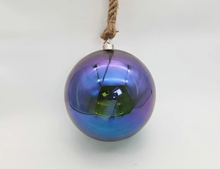 Led hanging glass decoration