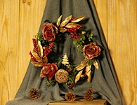Christmas Wreath with LED light chain