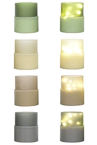 flameless candle with wax