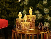 Led glass candle