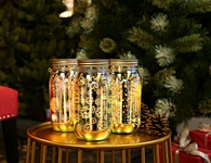 LED glass jar
