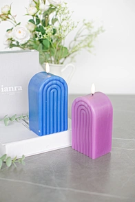led flickering wax candle