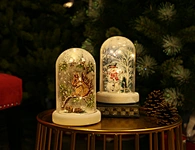 LED glass cover with xmas scene