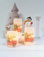 flickering candles