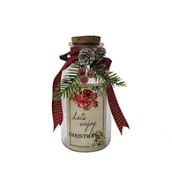 Glass sticker bottle with string light