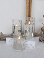 LED glass candle