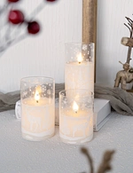 glass candle wax